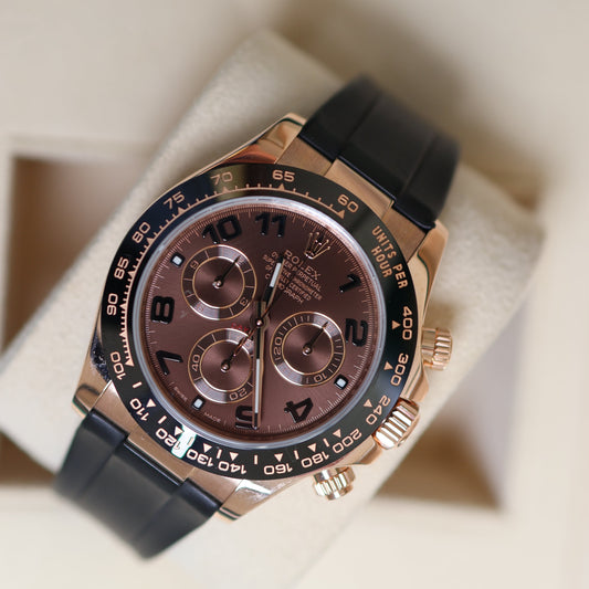 Rolex Daytona Choco Dial Oysterflex Rose Gold 116515LN