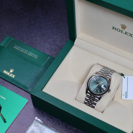 Rolex Datejust Green Dial Jubilée 126234