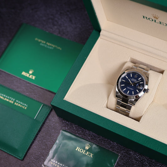 Rolex Datejust cadran bleu 126300