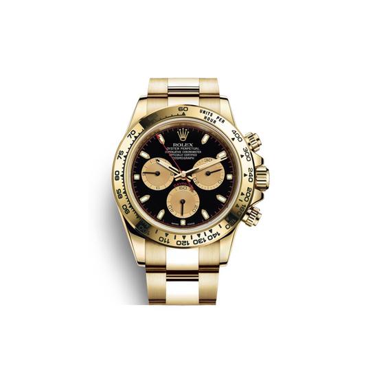 Rolex Daytona Black Dial Yellow Gold 116508