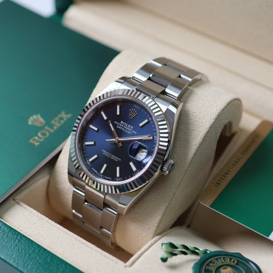 Rolex Datejust Blue Dial Oyster 126334