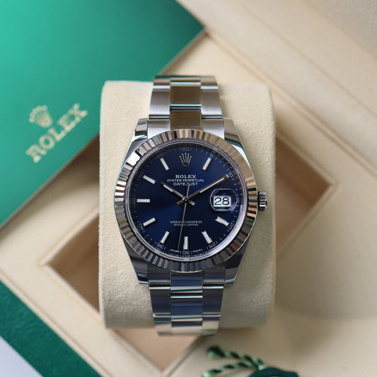 Rolex Datejust Blue Dial Oyster 126334