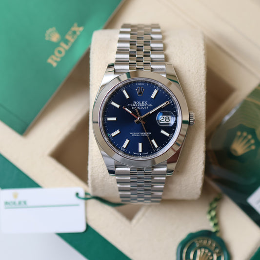 Rolex Datejust Blue Dial Jubilée 126300