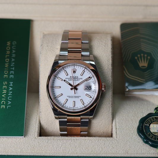 Rolex Datejust White Dial Oyster 126201
