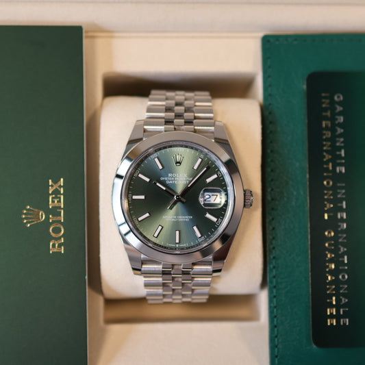Rolex Datejust Green Dial Jubilée 126300