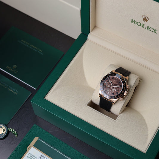 Rolex Daytona Choco Dial Oysterflex Rose Gold 116515LN