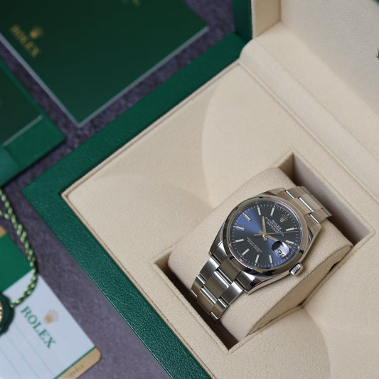 Rolex Datejust Blue Dial Oyster 126200