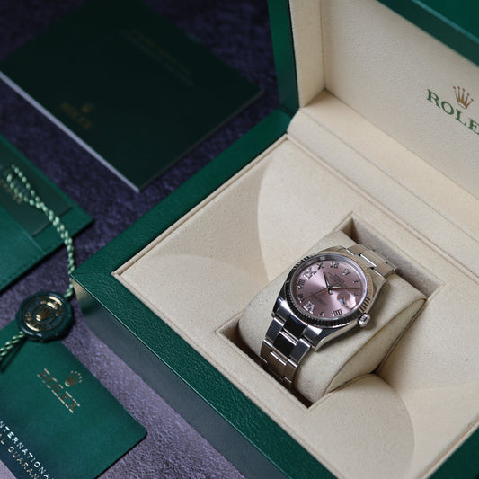 Rolex Datejust Pink Roman Dial Oyster 126234