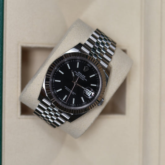Rolex Datejust Black Dial Jubilée 126334