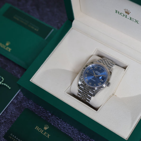 Rolex Datejust Azzuro Dial Jubilée 126334
