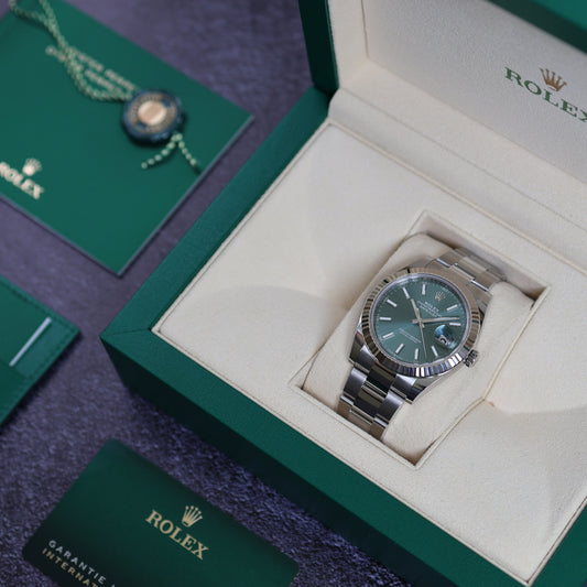 Rolex Datejust Green Dial Oyster 126334
