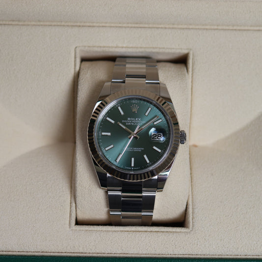 Rolex Datejust Green Dial Oyster 126334