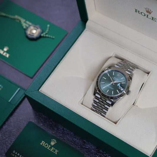 Rolex Datejust Green Dial Jubilée 126334