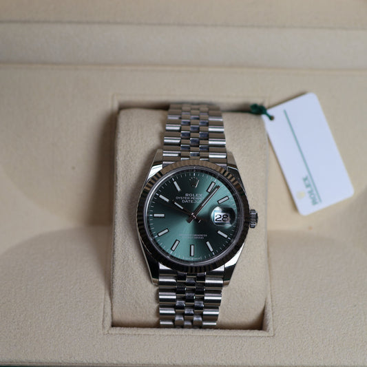Rolex Datejust Green Dial Jubilée 126234