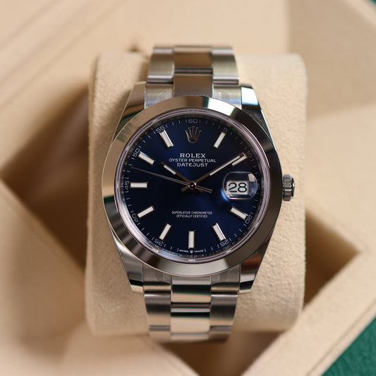 Rolex Datejust cadran bleu 126300