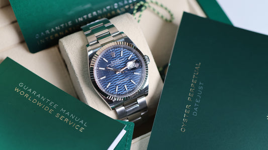 Rolex Datejust Blue Motif Dial Oyster 126234