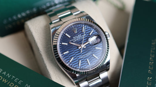 Rolex Datejust Blue Motif Dial Oyster 126234